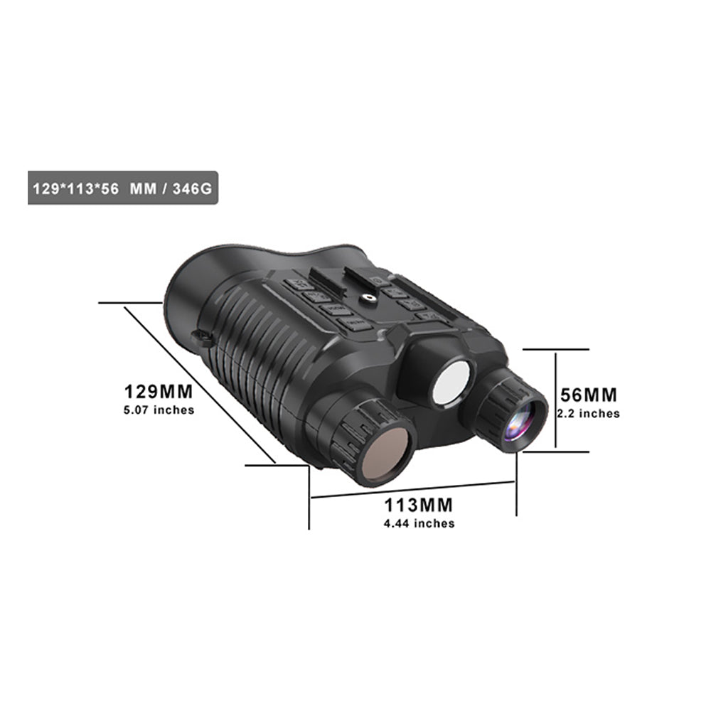 4K HD бинокулярная инфракрасная цифровая камера ночного видения с креплением на голове и тактическим фонарем