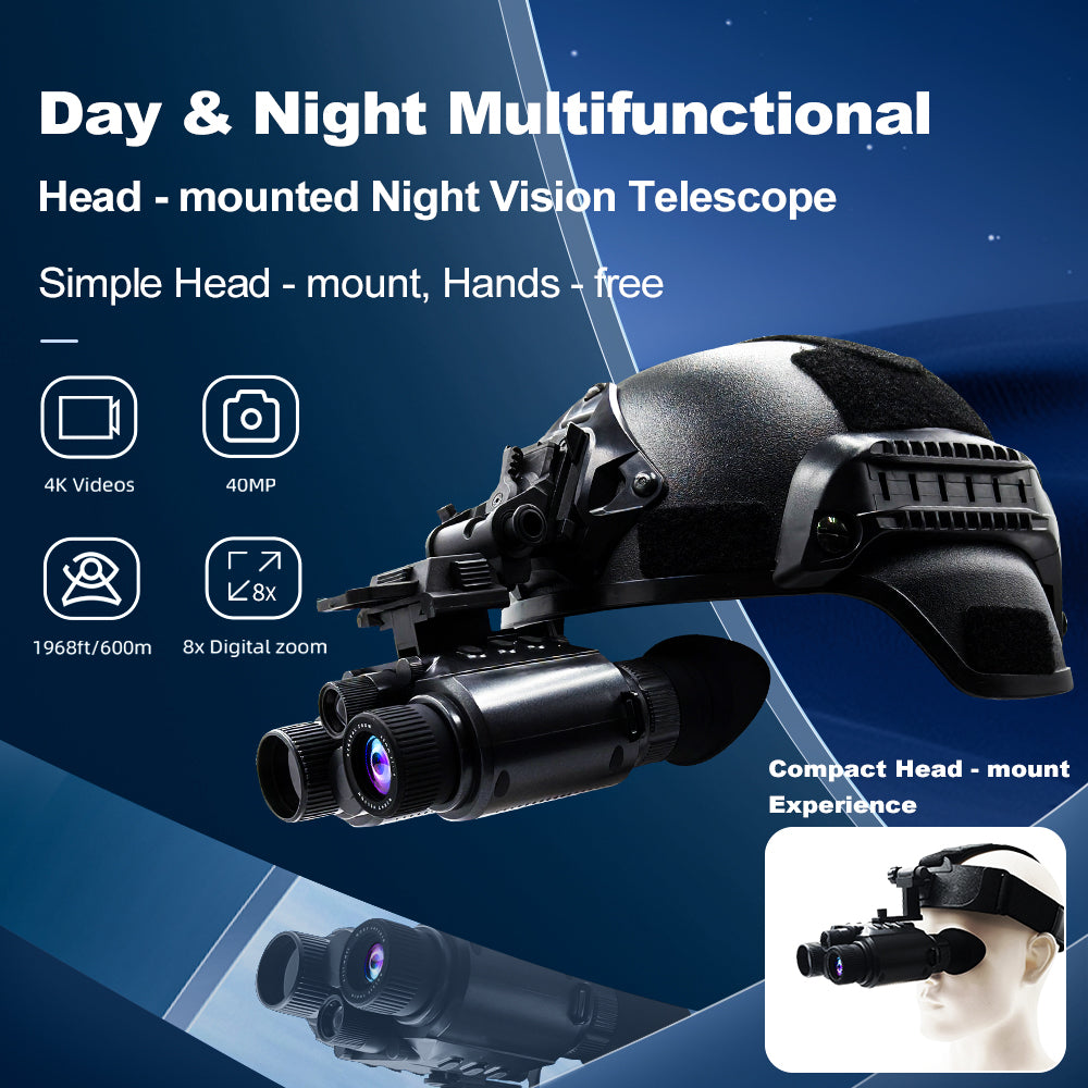 4K Tactical Night Vision Goggles – Head-Mounted Infrared Binoculars | StrikeTact