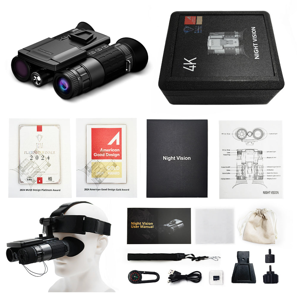 Dual-View 4K Night Vision Scope – Day & Night Tactical Monocular