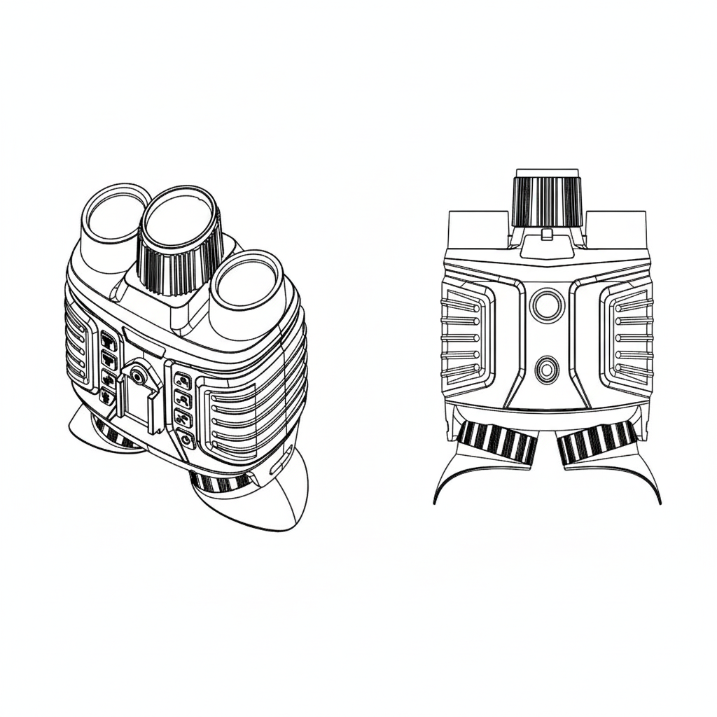 4K Tactical Night Vision Goggles | 36MP, 500m Range & Helmet Mount Included