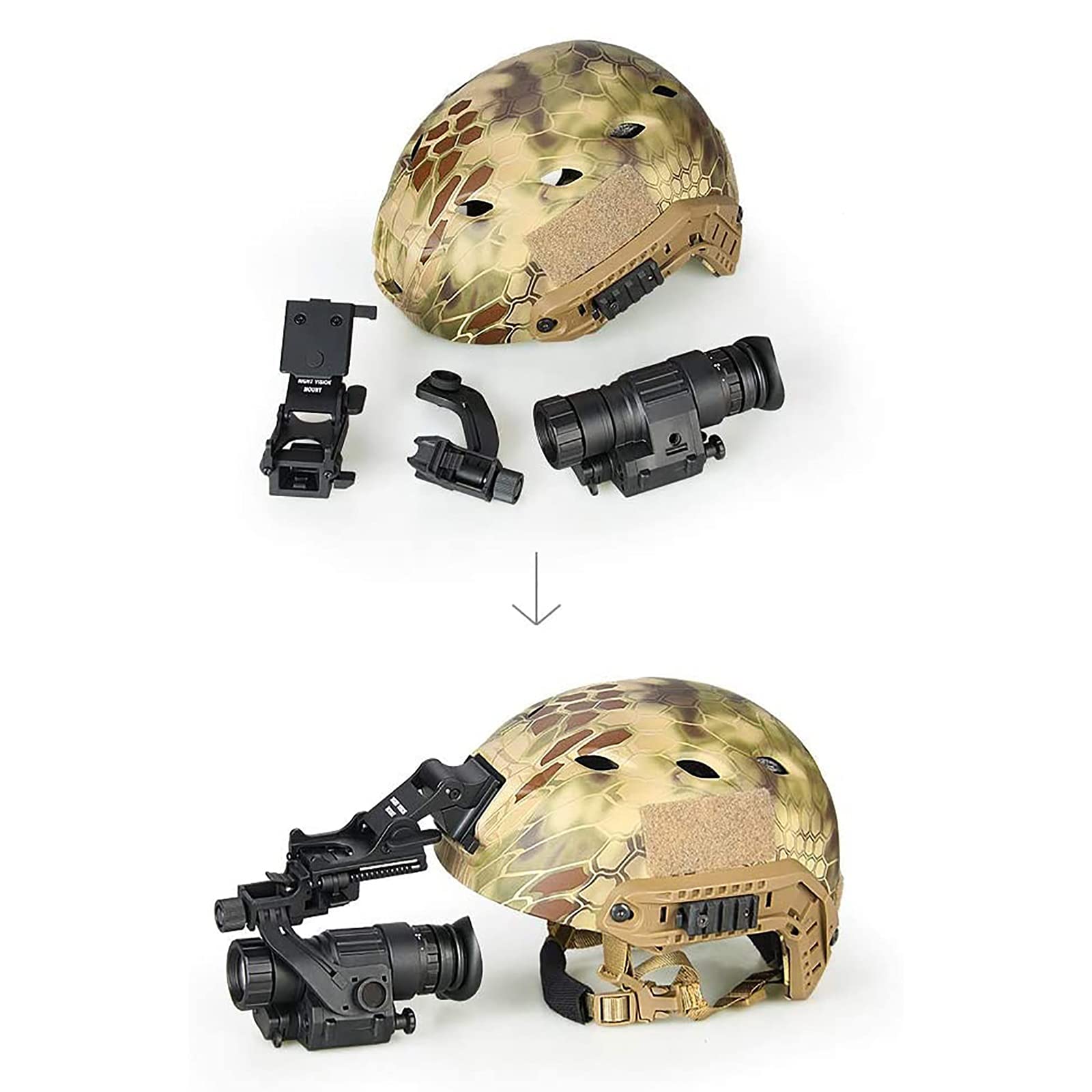 PVS-14, am Kopf montiertes, schimmerndes Infrarot-Monokular-Nachtsichtteleskop