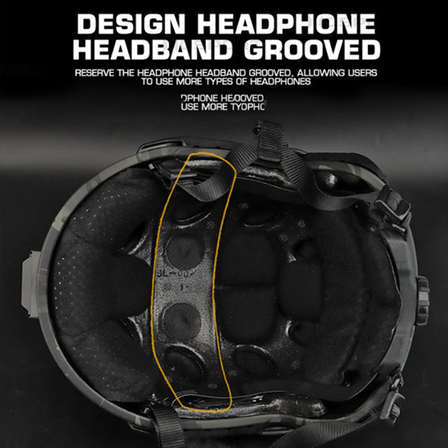 Tactical Helmet - Military-Grade Ballistic Protection for Airsoft & Film