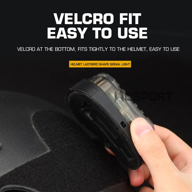 Сигнальный фонарь в форме божьей коровки на шлем