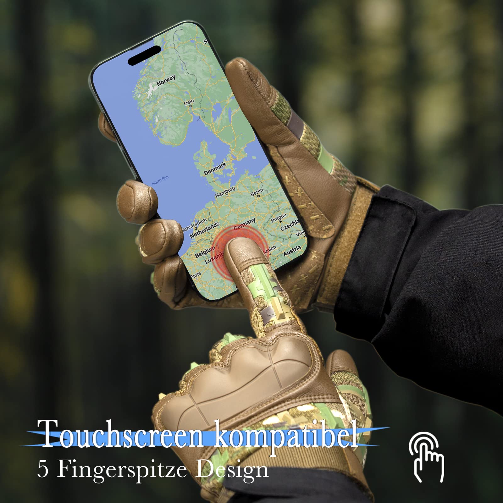 Outdoor-Reiten 5-Finger-Touchscreen CS Kampftaktische Handschuhe