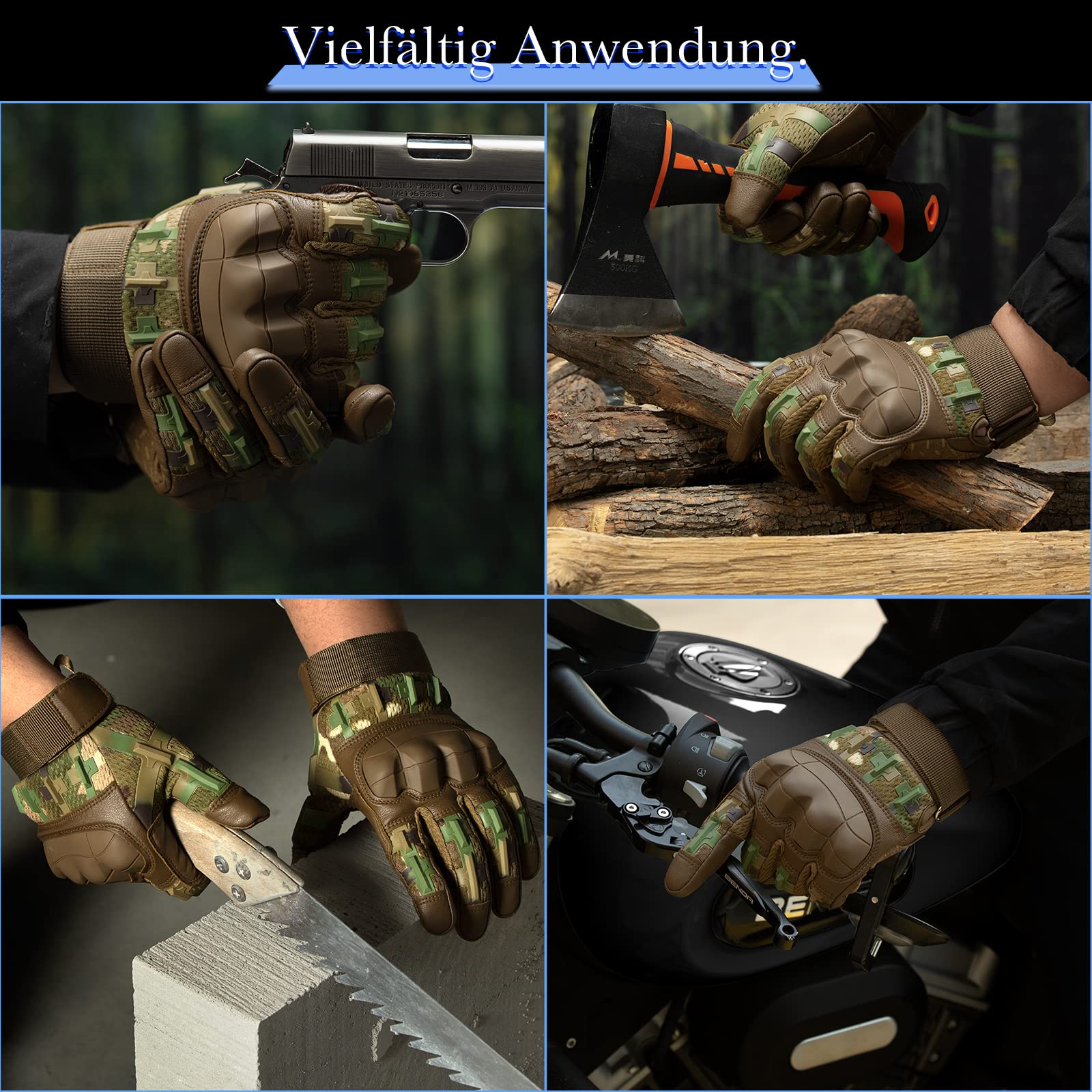Outdoor-Reiten 5-Finger-Touchscreen CS Kampftaktische Handschuhe