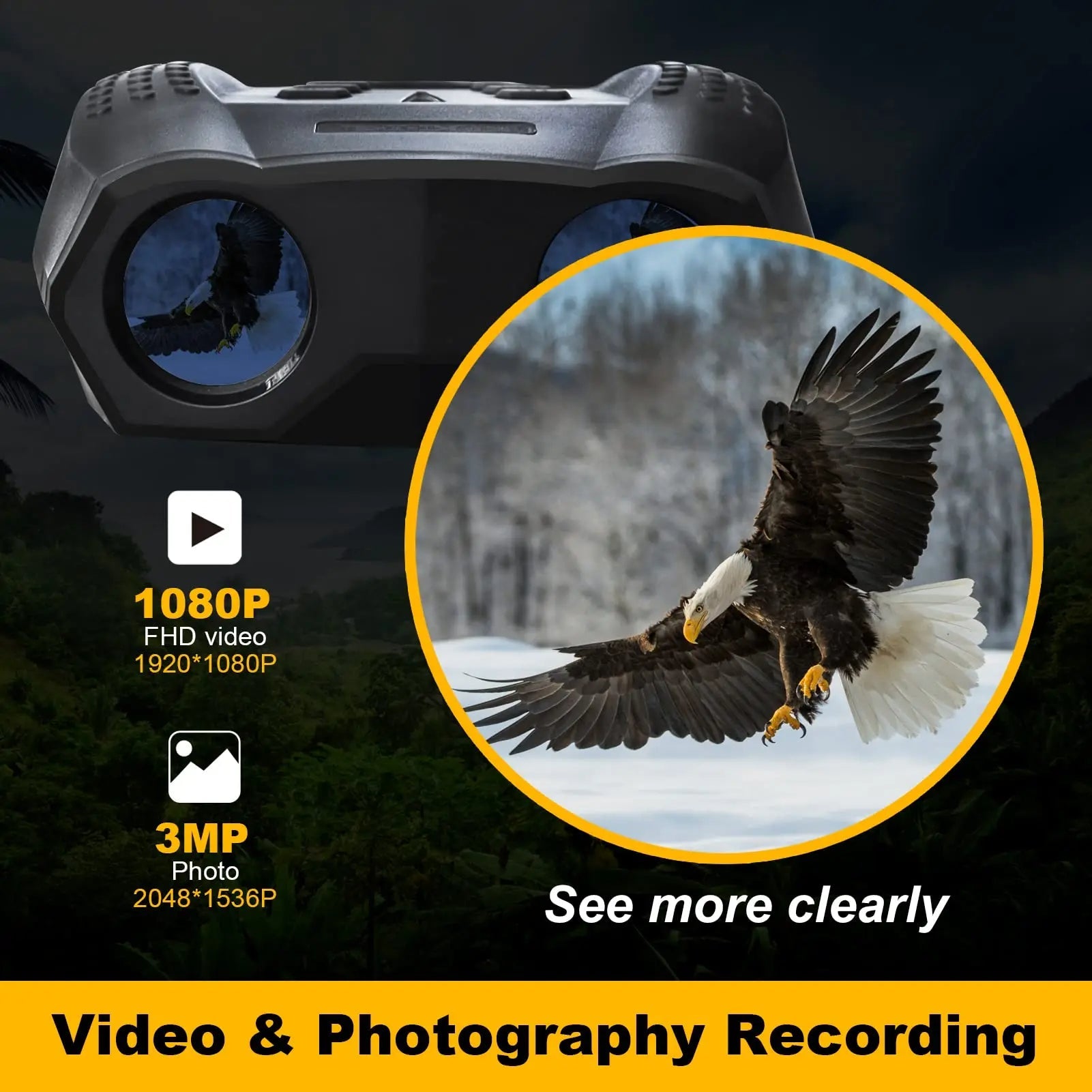 HD Кемпинг Приключения Цифровой Инфракрасный Бинокль Ночного Видения