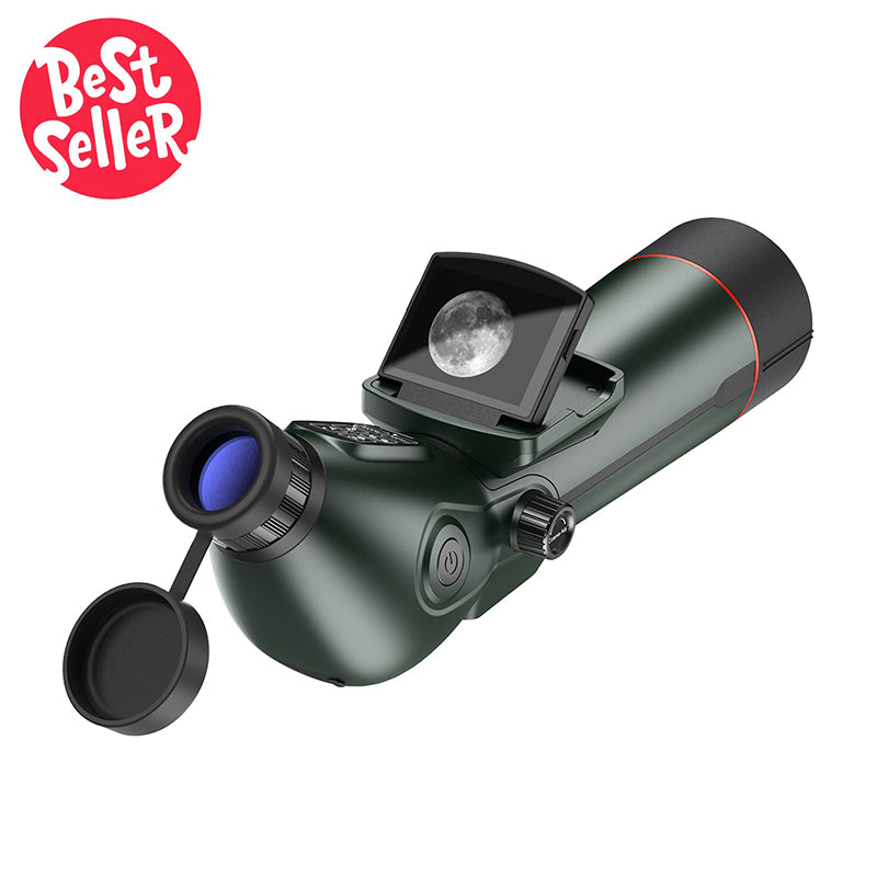4K Digital Telescope | HD Moon, Bird & Star Watching Scope with Dual Screens