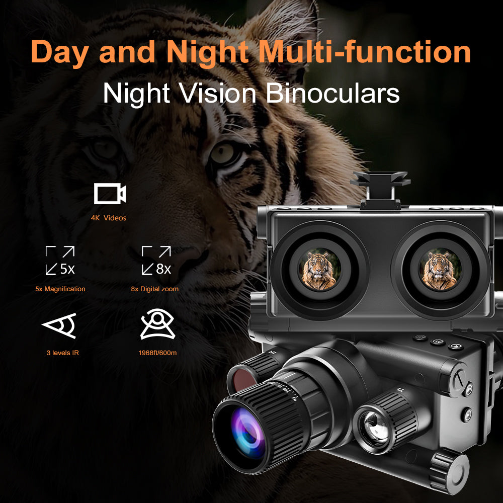 4K Night Vision Viewer with Infrared Assist – HD Recording for Outdoor