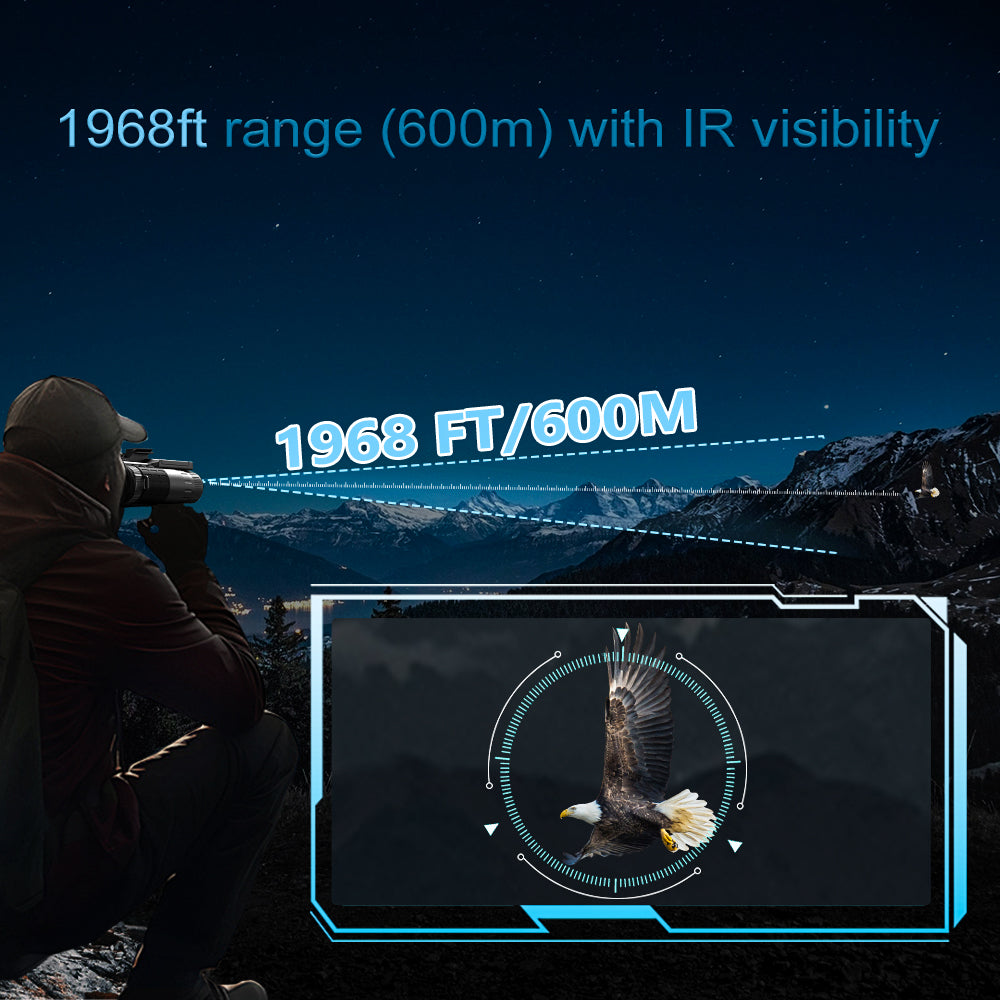 Dual-View 4K Night Vision Scope – Day & Night Tactical Monocular