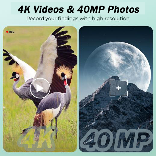 4K Digital Telescope | HD Moon, Bird & Star Watching Scope with Dual Screens