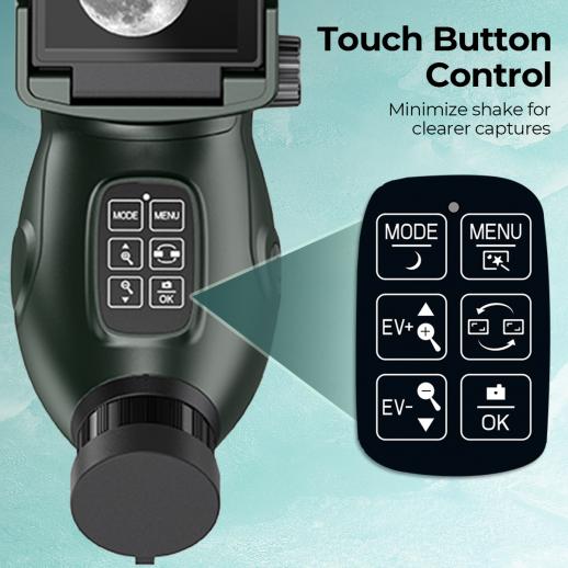 4K Digital Telescope | HD Moon, Bird & Star Watching Scope with Dual Screens