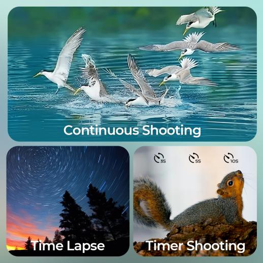 4K Digital Telescope | HD Moon, Bird & Star Watching Scope with Dual Screens