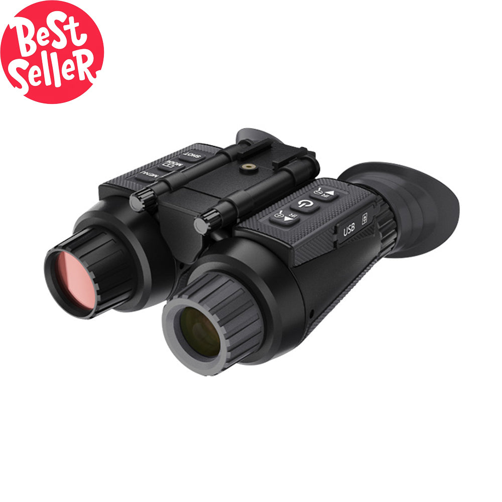 This image shows the 4K Tactical Night Vision Goggles Infrared Binoculars for Hunting, ideal for nighttime outdoor activities. These goggles, in a sleek camouflage design, offer superior night vision and high-definition imagery, perfect for hunters seeking the best night vision equipment in 2024