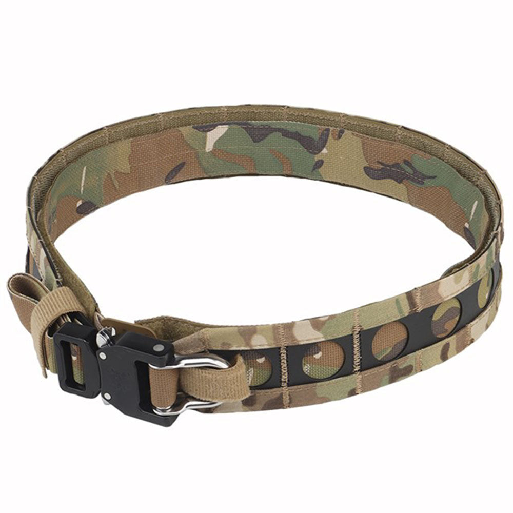 Bison Tactical Belt Matte Camouflage Black MOLLE Compatible
