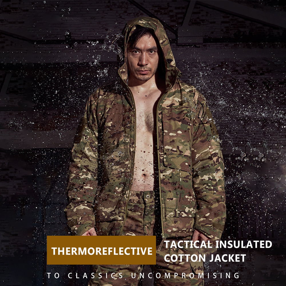 Wärmereflektierende taktische Outdoor-Baumwollbekleidung mit Tarnmuster