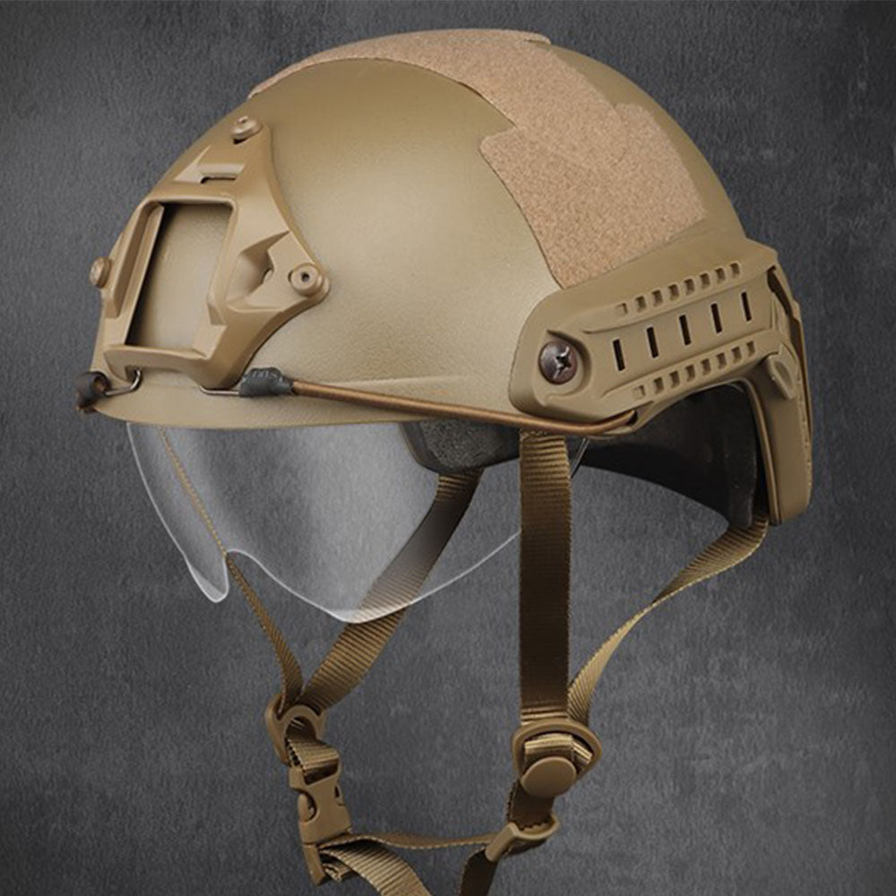 Fast Helmet With Goggle (No Holes &Round Hole Version) | STRIKETACT