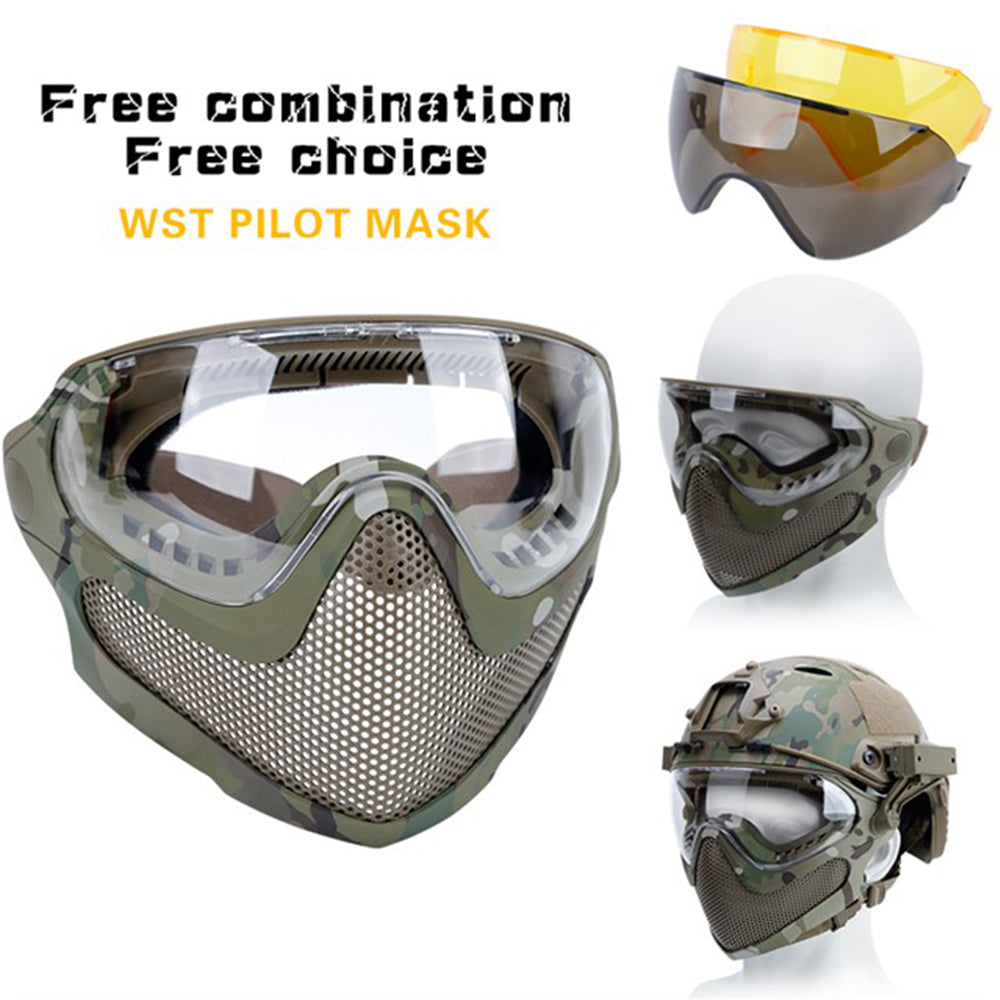 Tactical Pilot Mask (Steel mesh version)