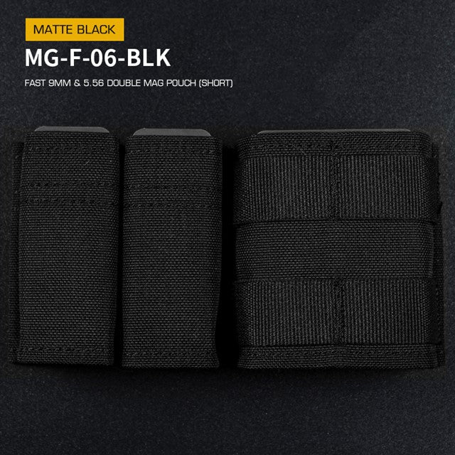 Fast 9MM &5.56 Double Mag Pouch (Short)