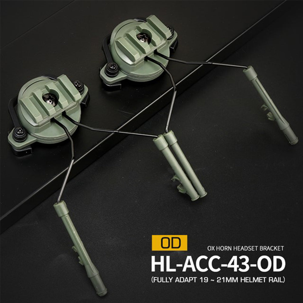 Ox Horn-Headset-Halterung (vollständig anpassbar an 19–21 mm Helmschiene) 