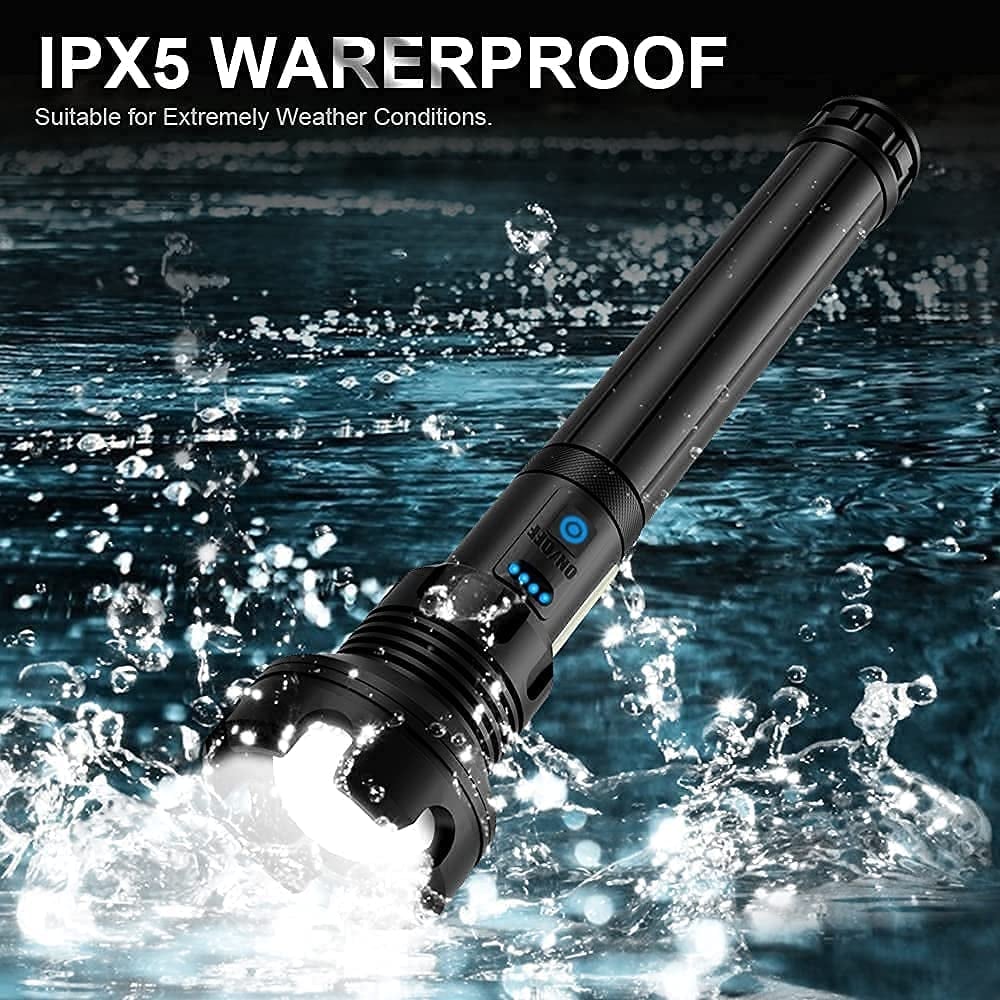 Rechargeable Tactical Waterproof Laser Flashlight